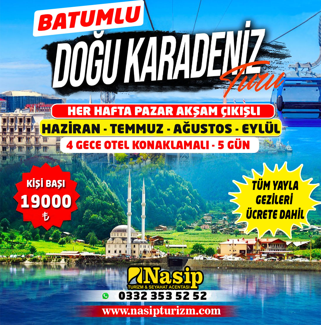 DOĞU KARADENİZ TURU (BATUMLU) 4 GECE 5 GÜN