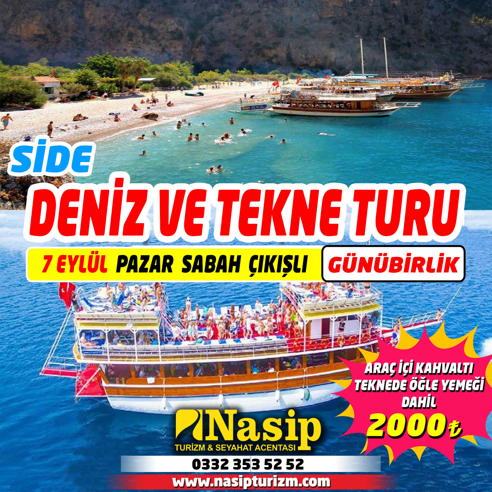 SİDE TEKNE TURU 