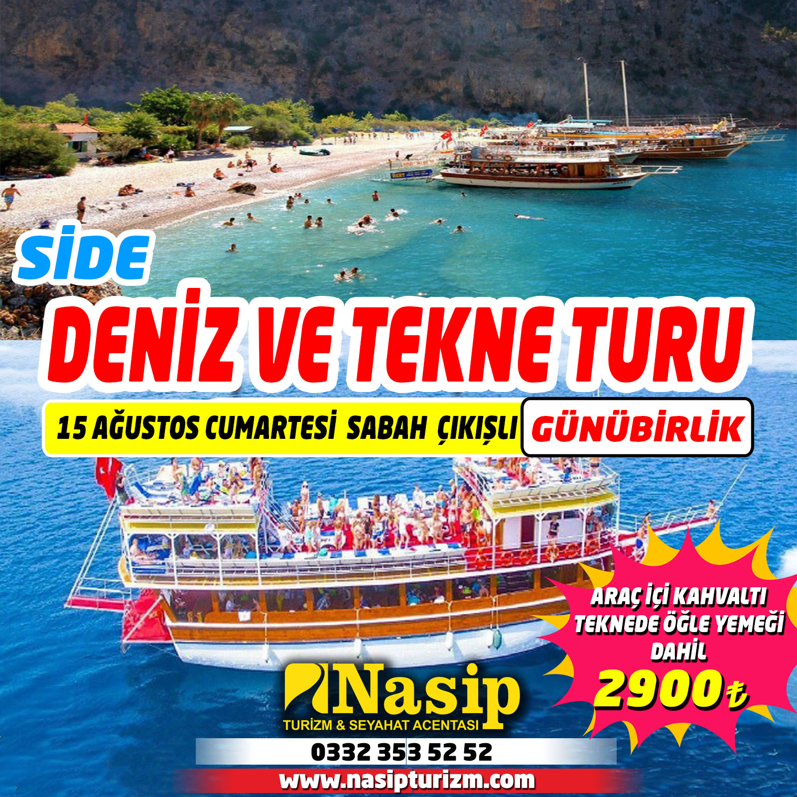 SİDE TEKNE TURU 